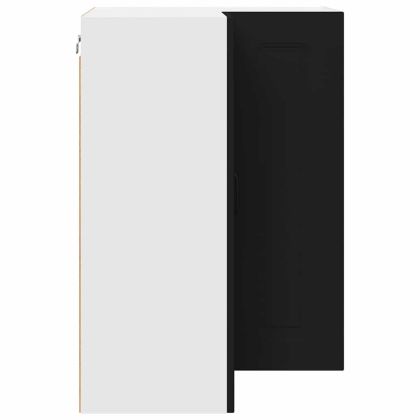 Кухненски шкаф с рафт Черно 57 x 57 x 80 см Инженерно дърво