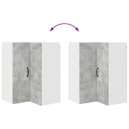 Кухненски шкаф Циментено сиво 57 x 57 x 80 см Инженерно дърво