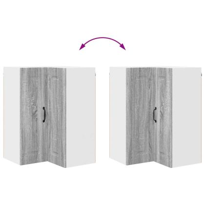 Кухненски шкаф Сив Сонома 57 x 57 x 80 см Инженерно дърво