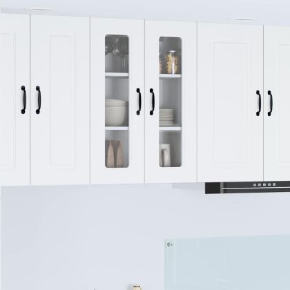 Кухненски шкаф с рафт Бяло 60 x 31 x 80 см Инженерно дърво