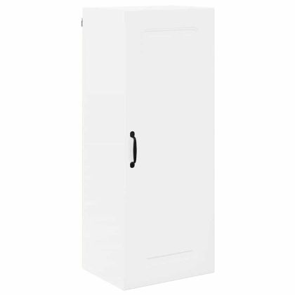 Кухненски шкаф Лъскаво бяло 40 x 31 x 100 см Инженерно дърво