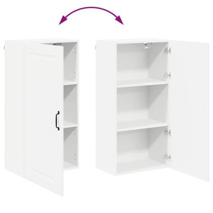 Кухненски шкаф с рафт Бяло 50 x 31 x 100 см Инженерно дърво