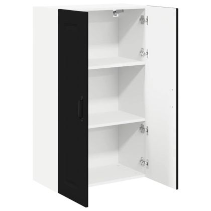 Кухненски шкаф с рафт Черно 60 x 31 x 100 см Инженерно дърво