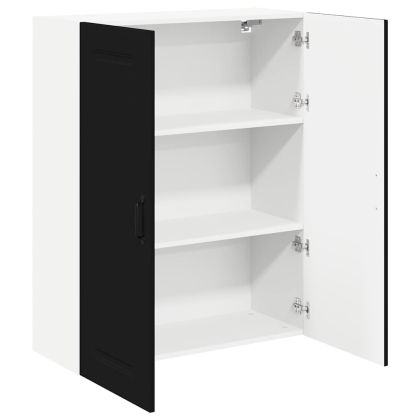 Кухненски шкаф с рафт Черно 80 x 31 x 100 см Инженерно дърво