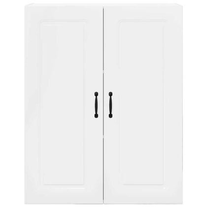 Кухненски шкаф Лъскаво бяло 80 x 31 x 100 см Инженерно дърво