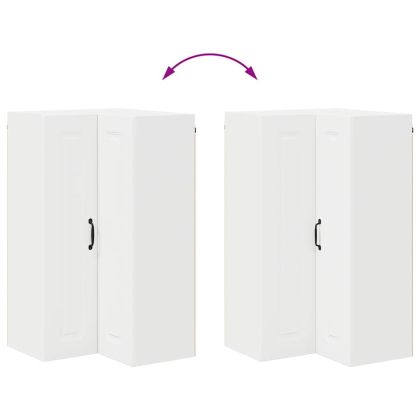 Кухненски шкаф с рафт Бяло 57 x 57 x 100 см Инженерно дърво