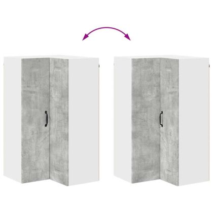 Кухненски шкаф Циментено сиво 57 x 57 x 100 см Инженерно дърво