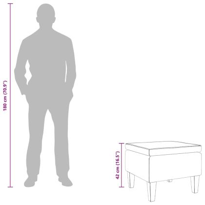 Табуретка с дървени крака, тъмнозелена, текстил
