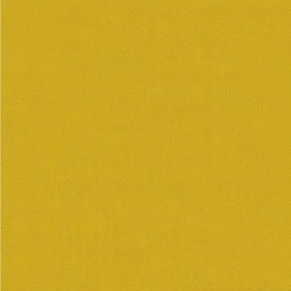 Табуретка с дървени крака, жълта, кадифе