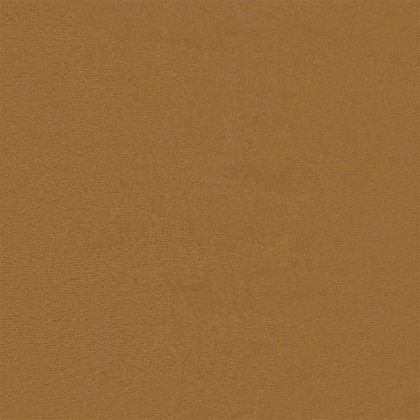 Табуретка с дървени крака, кафява, кадифе