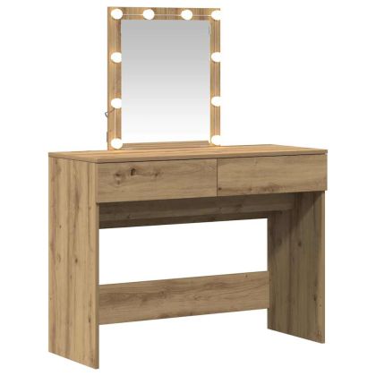 Тоалетка дъб артизан 100 x 40 x 130 см Инженерно дърво