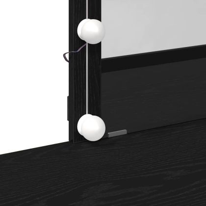 Тоалетка с чекмедже Черен дъб 100 x 40 x 130 см Инженерно дърво