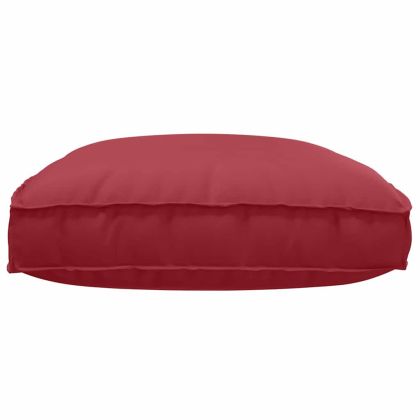 Възглавница за палетна седалка Виненочервен 120 x 80 x 12 cm