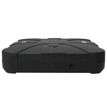 Комплект основа за чадър 2 pcs Черно 88 x 88 x 19 см Пластмаса