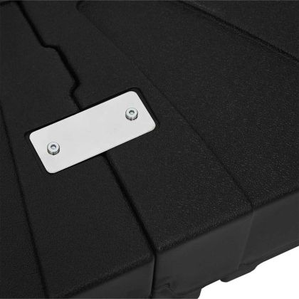 Комплект основа за чадър 2 pcs Черно 88 x 88 x 19 см Пластмаса