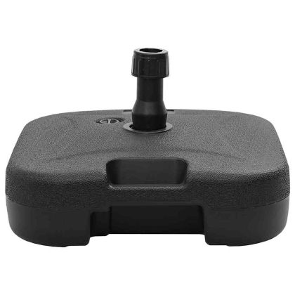 База за парасол на открито Черно 45 x 45 x 29.5 см Пластмаса