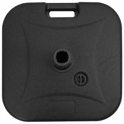 База за парасол на открито Черно 45 x 45 x 29.5 см Пластмаса