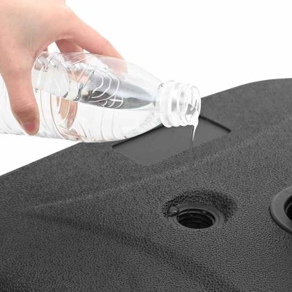 База за парасол на открито Черно 45 x 45 x 29.5 см Пластмаса