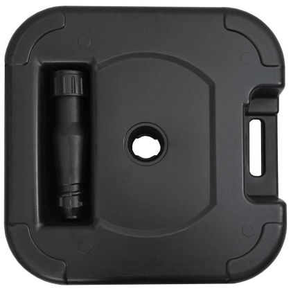 База за парасол на открито Черно 45 x 45 x 29.5 см Пластмаса