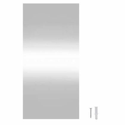 Стенно огледало с LED лампи 30x60 см стъкло правоъгълно