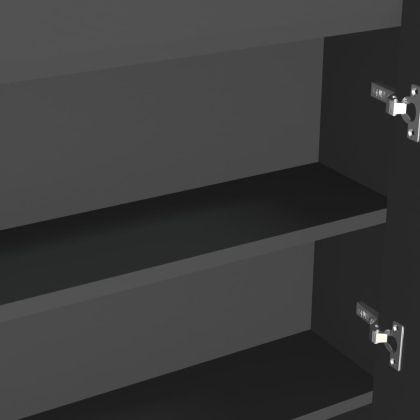 Шкаф с огледало за баня, 80x15x60 см, МДФ, антрацит