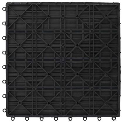 22 бр декинг плочки, 30x30 см, 2 кв.м., WPC, сиви