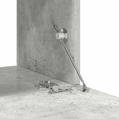 Комплект ТВ шкафове от 6 части, бетонно сиви, инженерно дърво