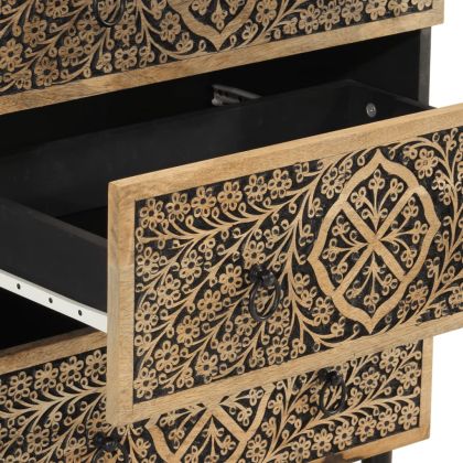 Странични шкафове 2 бр 60x33x75 см манго масивно дърво