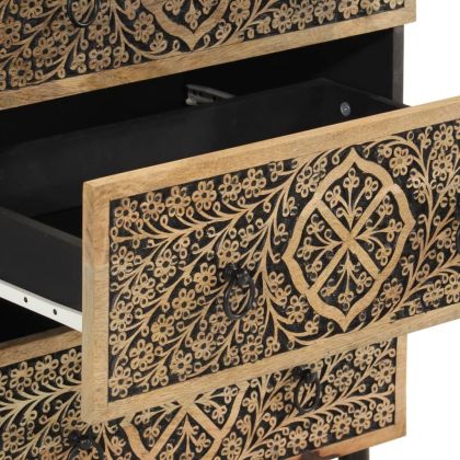 Странични шкафове 3 бр 60x33x75 см манго масивно дърво