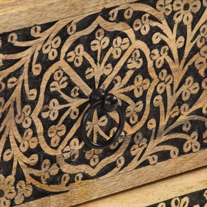 Нощни шкафчета, 2 бр, 40x33x46 см, манго масив