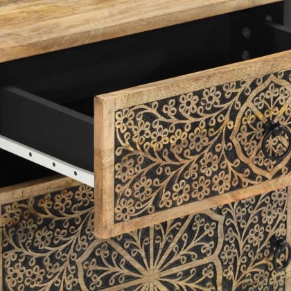 Нощно шкафче 50x33x60 см мангово дърво масив