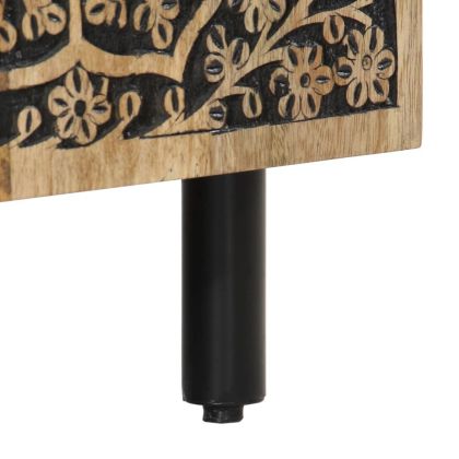 Маса за кафе, 100x54x40 см, мангово дърво масив