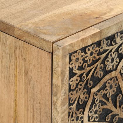 ТВ шкаф, 105x33x46 см, масивно мангово дърво