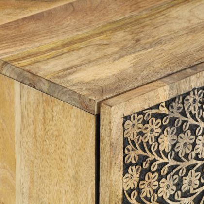 Шкаф за баня 62x33x58 см масивно мангово дърво