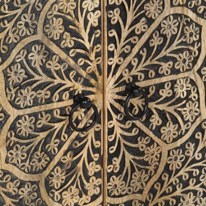 Шкаф за баня 62x33x58 см масивно мангово дърво