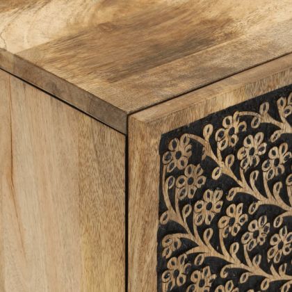 Страничен шкаф 60x33x75 см манго масивно дърво