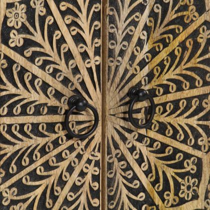 Висок шкаф, 60x33x100 см, мангово дърво масив