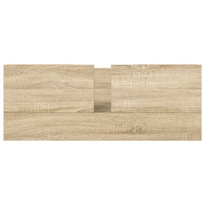 Шкаф за мивка с чекмеджета Дъб Сонома 90x34,5x60 cm