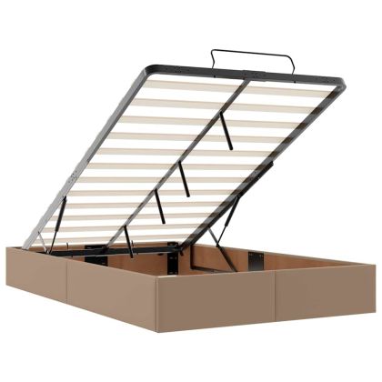 Рамка за легло с матрак Капучино 120 x 200 cm Изкуствена кожа