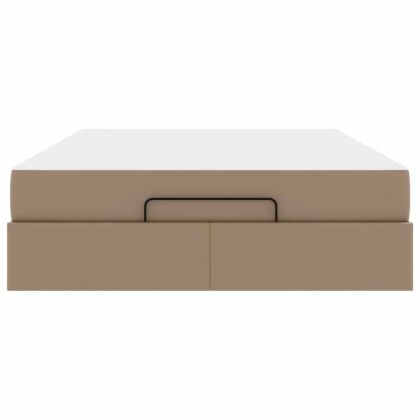 Рамка за легло с матрак Капучино 140 x 190 cm Изкуствена кожа