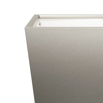 Градински саксии 2 бр. 50x50x50 см Изветряла стомана