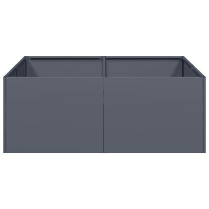 Кашпа, антрацит, 80x80x30 см, стомана