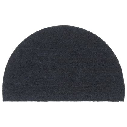 Изтривалка за врата тъмносива полукръгла 50x80 см тъфтинг кокос