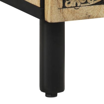 Нощно шкафче 50x33x60 см мангово дърво масив