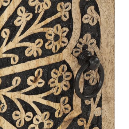 Шкаф за баня 38x33x58 см масивно мангово дърво