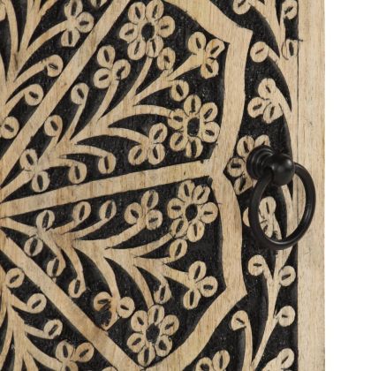 Страничен шкаф 40x33x75 см манго масивно дърво