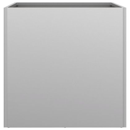 Кашпи, 2 бр, сребристи, 42x40x39 см, поцинкована стомана