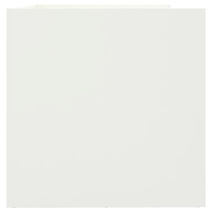 Кашпа, бяла, 62x47x46 см, стомана