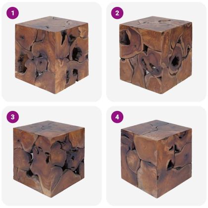 Табуретки/Кафе масичка, солидно тиково дърво