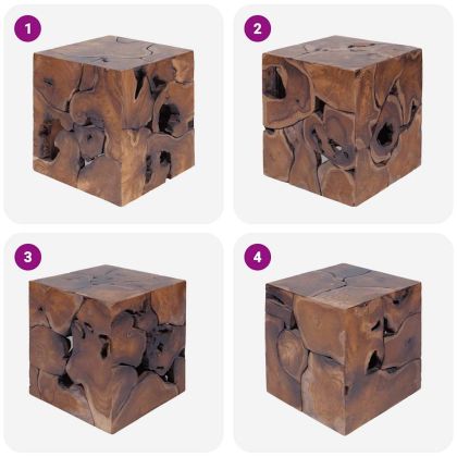 Табуретки/Кафе масичка, солидно тиково дърво